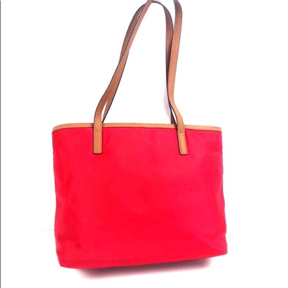 Michael Kors Red Nylon Tote - Picture 6 of 6